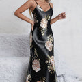 Elegant Floral Maxi Dress – Sleeveless Summer Loungewear